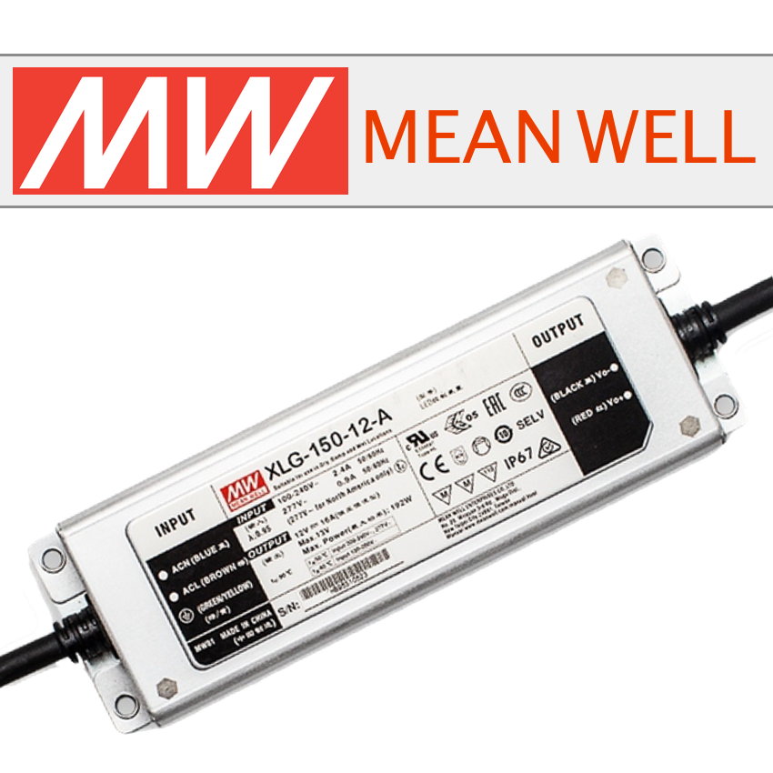 Блок питания MEAN WELL влагозащищенный, 12В, серия XLG