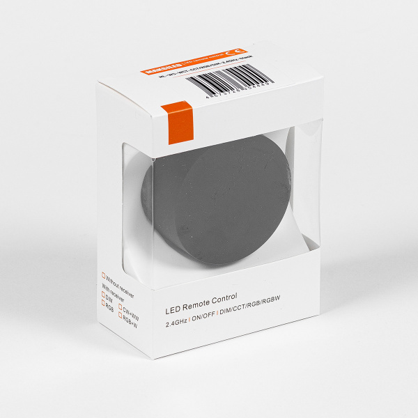 Пульт MAKSILED ML-WS-WCT-CCT/RGB/DIM-2.4GHz-black